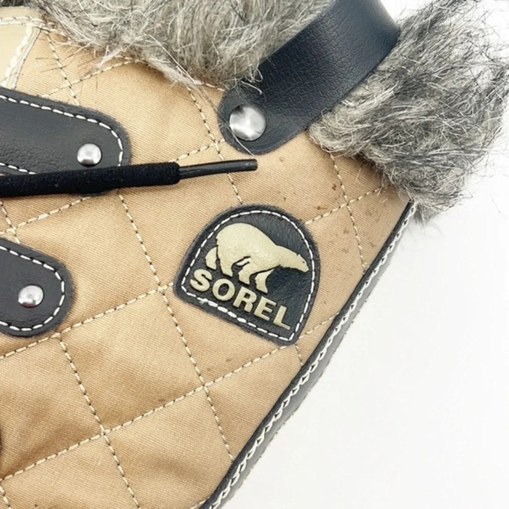NWT Sorel Women’s Torfino Cate Winter Boot In Twill And Black Size 5